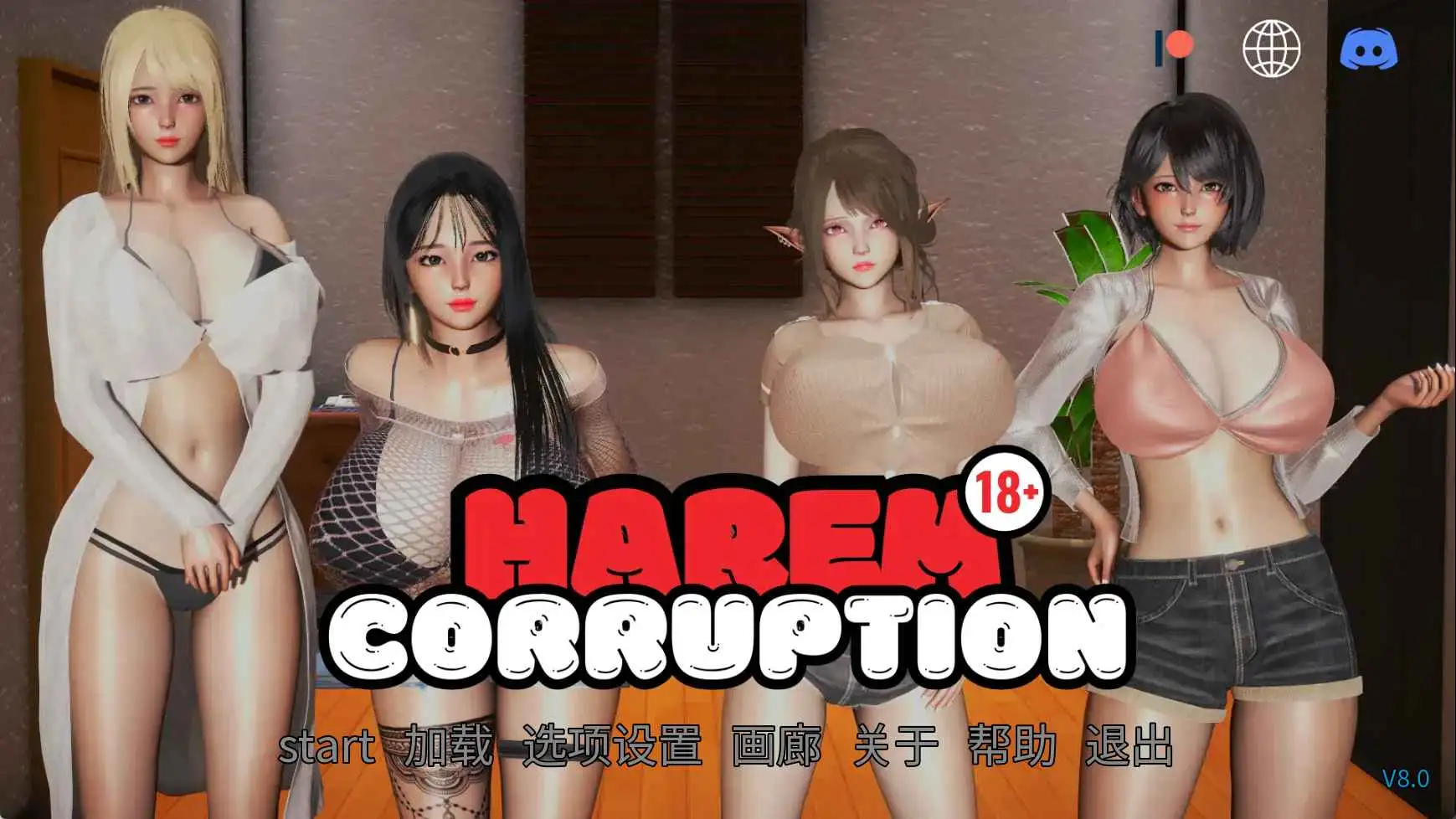 【亚洲/SLG/动态/更新】后宫腐败v8.0 AI汉化版【PC+安卓/5.96G】
